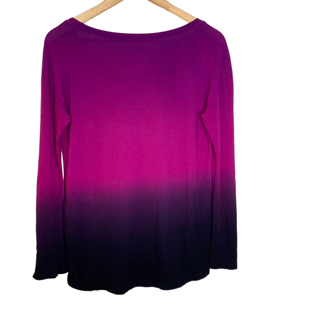 Women’s Ombré Long Sleeve Top - Picture 3 of 3